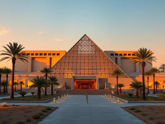 مدخل وواجهة المتحف المصري